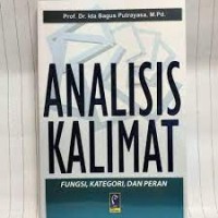 Analisis Kalimat : Fungsi, Kategori, dan Peran