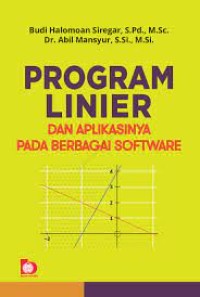 Program Linier dan Aplikasinya Pada Berbagai Software